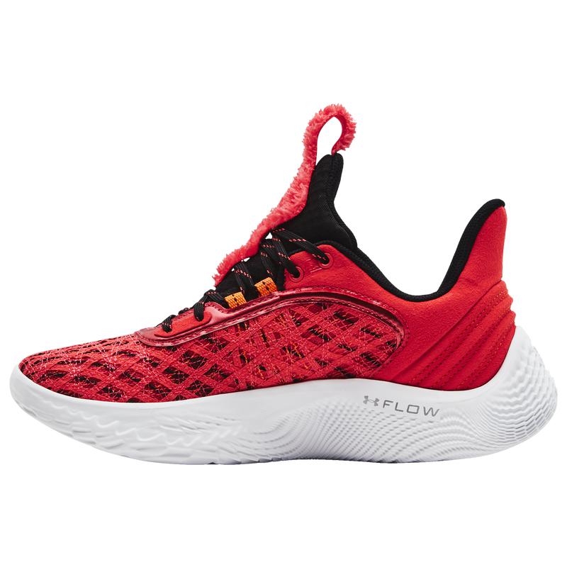 男款 安德玛 芝麻街联名 Curry 9 艾摩Elmo 红白色 篮球鞋商品第2张图片规格展示