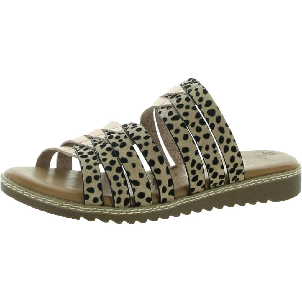 商品Blowfish|Blowfish Womens Osaki Strappy Metallic Slide Sandals,价格¥92,第1张图片