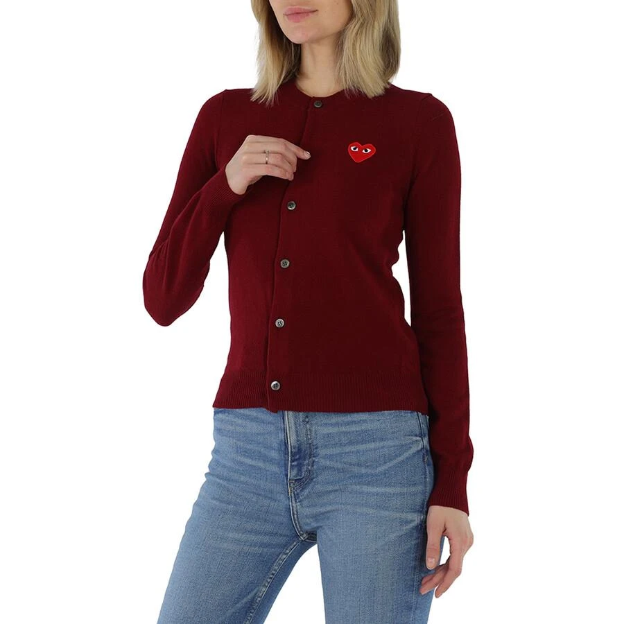 商品Comme des Garcons|Ladies Heart Logo Cardigan,价格¥1209,第3张图片详细描述