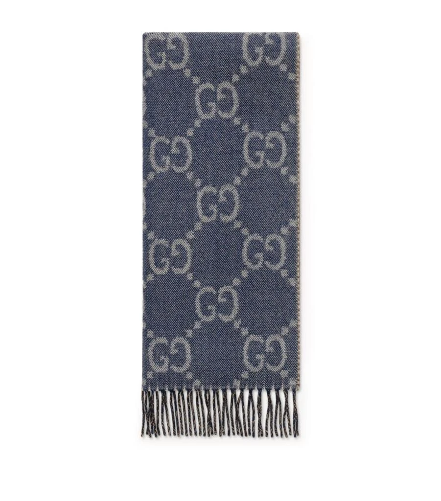 商品Gucci|Wool GG Logo Scarf,价格¥3643,第1张图片