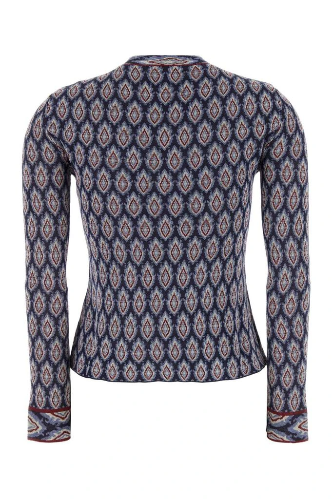 商品ETRO|Etro Bow Detailed Jacquard Knitted Cardigan,价格¥4720,第2张图片详细描述