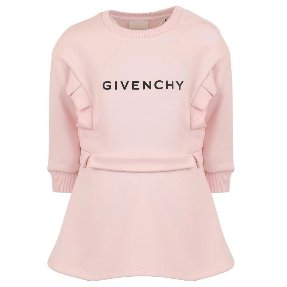 商品Givenchy|Pale Pink Baby Girls Sweatshirt Dress,价格¥885,第1张图片