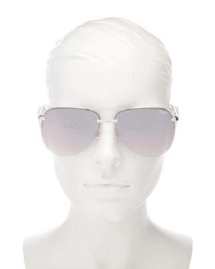商品Quay|Women's The Playa Mirrored Aviator Sunglasses, 62mm,价格¥445,第3张图片详细描述