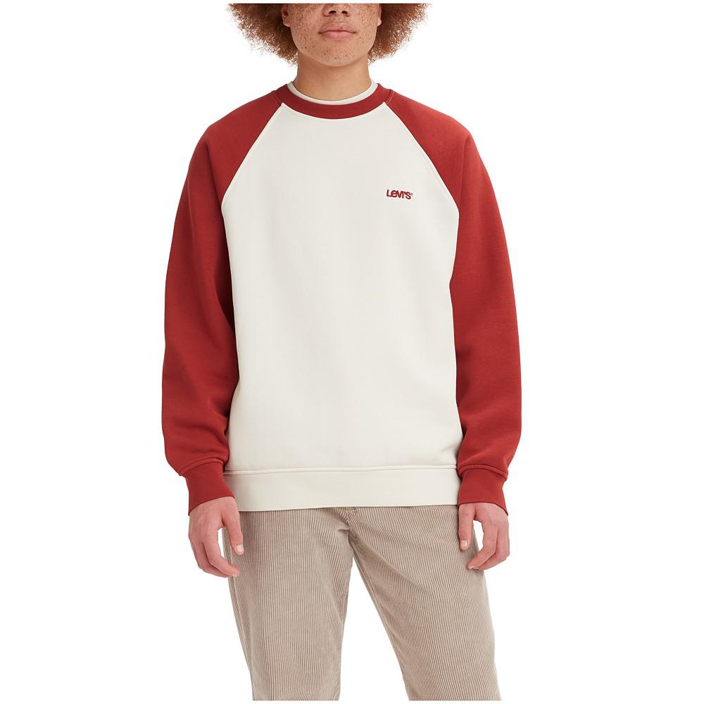 Men's Varsity Raglan Crewneck Sweatshirt, Created for Macy's商品第1张图片规格展示