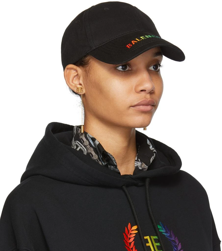 商品Balenciaga|Black Rainbow Logo Cap,价格¥3071,第2张图片详细描述