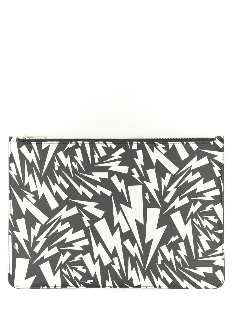 商品【商品预售7天】 Neil Barrett|Neil Barrett 男士手拿包 PBSG162BT9203524 黑色,价格¥1405,第6张图片详细描述