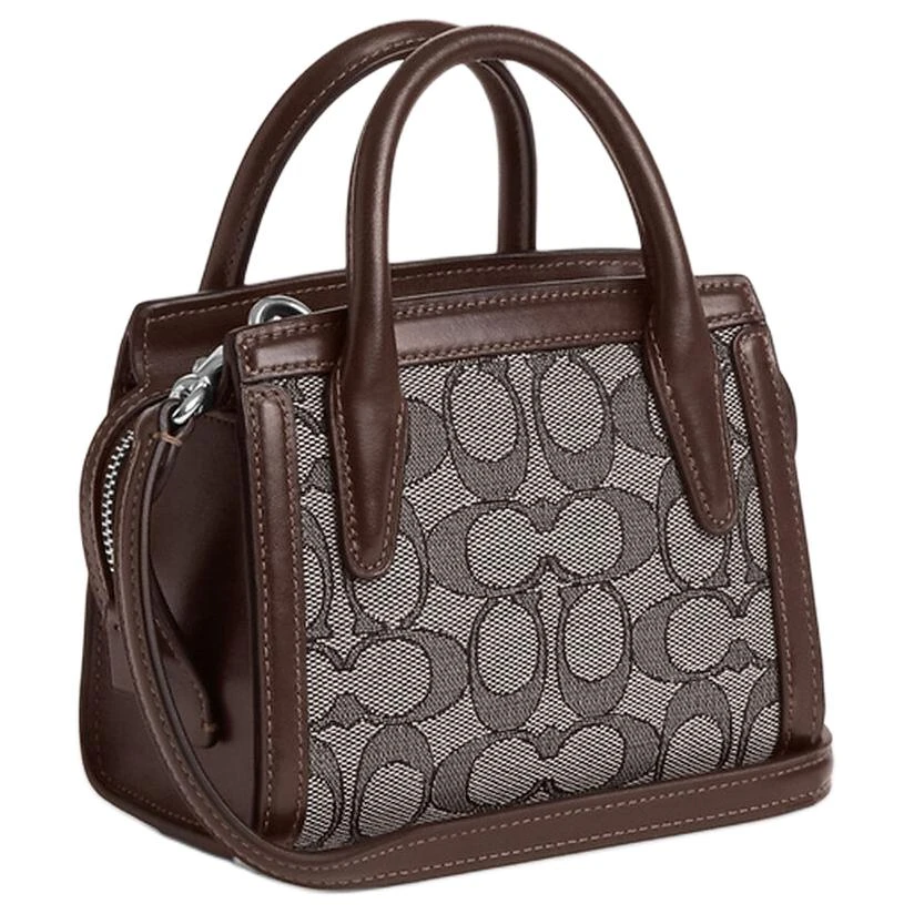 商品[国内直发] Coach|蔻驰 Carryall 15 品牌徽标拉链闭合 精致小牛皮 单肩斜挎手提包 迷你 女款 橡木拼枫木,价格¥1457,第3张图片详细描述