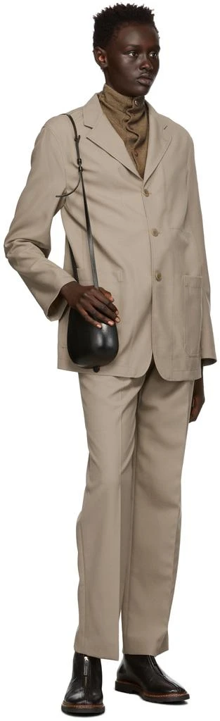 商品Lemaire|Taupe Wool Pyjama Jacket,价格¥2416,第4张图片详细描述