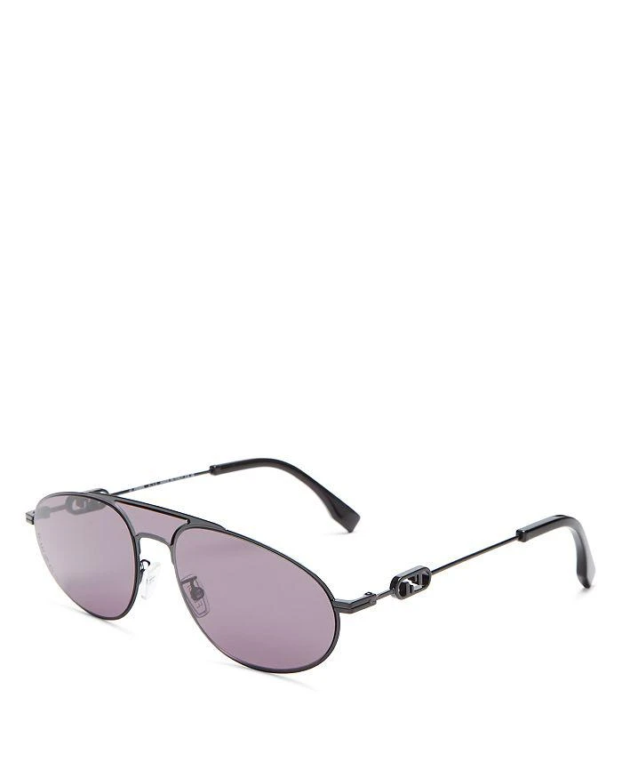 商品Fendi|Brow Bar Round Sunglasses, 57mm,价格¥6292,第1张图片