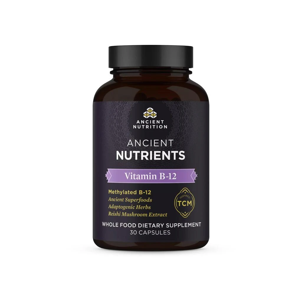 商品Ancient Nutrition|Ancient Nutrients Vitamin B-12 | Capsules (30 Capsules),价格¥228,第1张图片