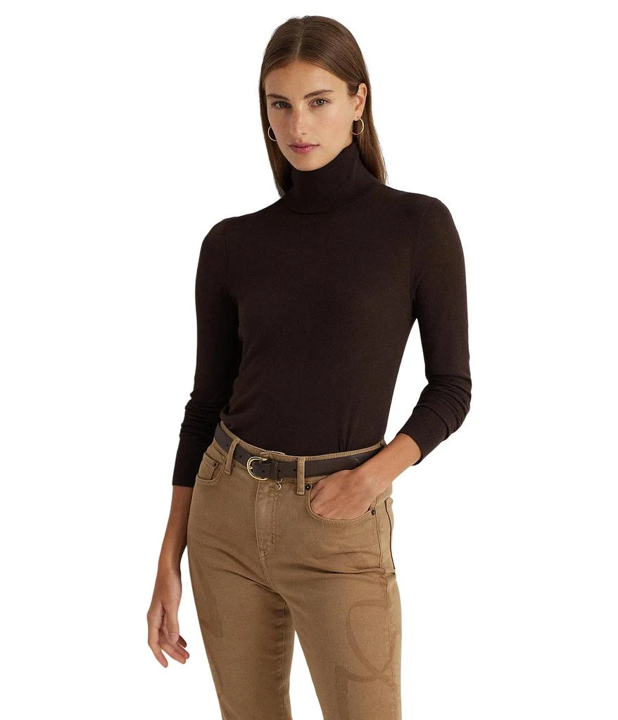 商品Ralph Lauren|Silk-Blend Turtleneck,价格¥436,第1张图片