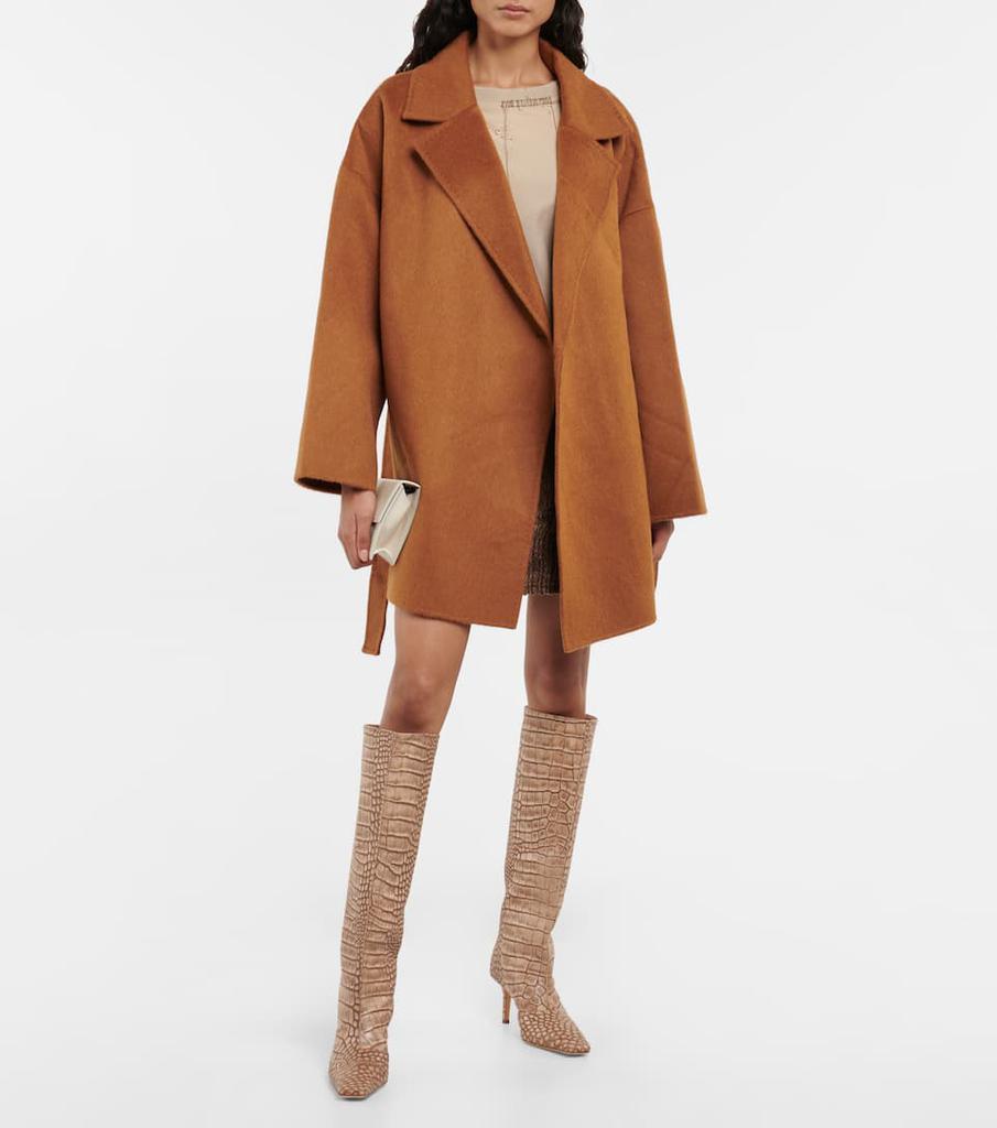 商品Acne Studios|Wool and alpaca wrap coat,价格¥7658,第4张图片详细描述