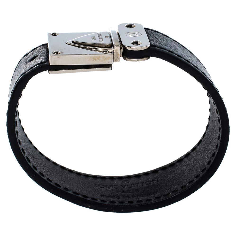 Louis Vuitton Nomade Koala Black Leather Bracelet S商品第4张图片规格展示