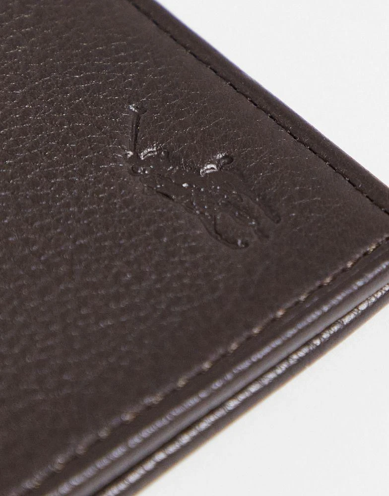 商品Ralph Lauren|Polo Ralph Lauren leather billfold wallet in brown,价格¥650,第4张图片详细描述