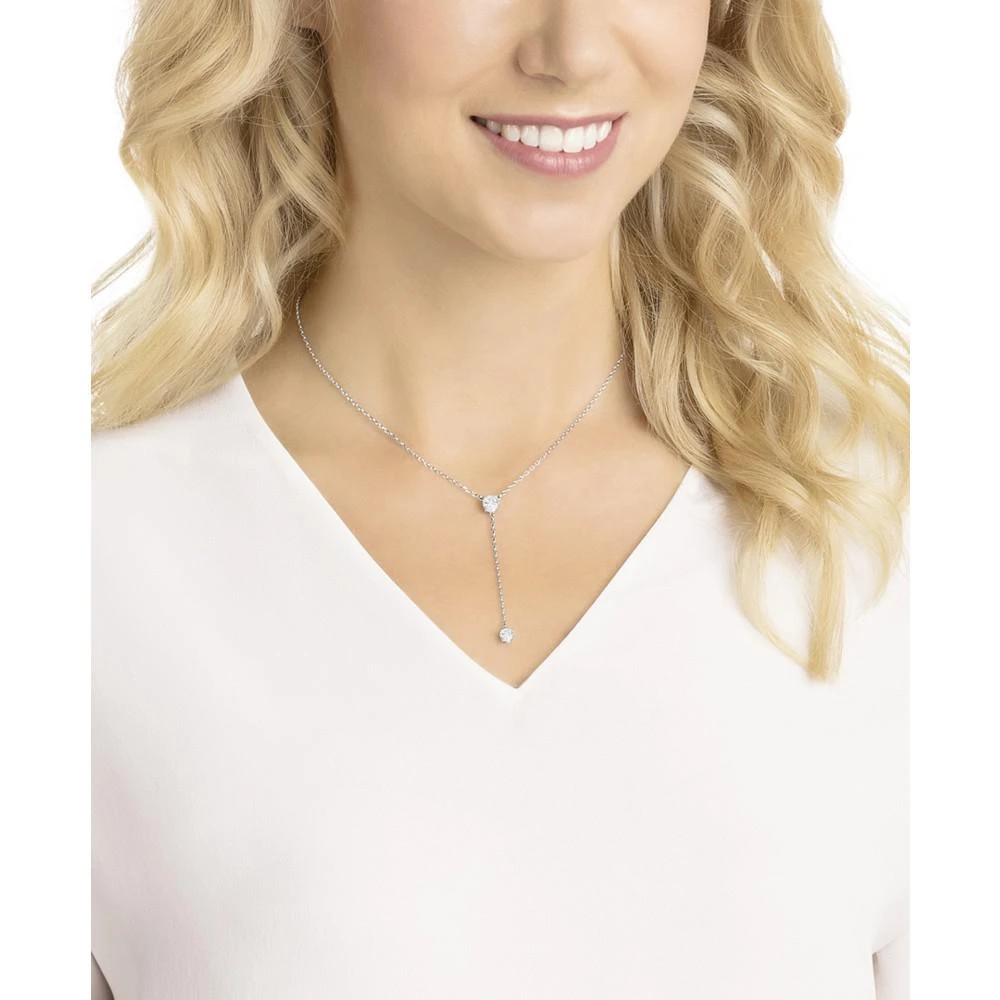 商品Swarovski|Silver-Tone Crystal Y Necklace,价格¥587,第3张图片详细描述