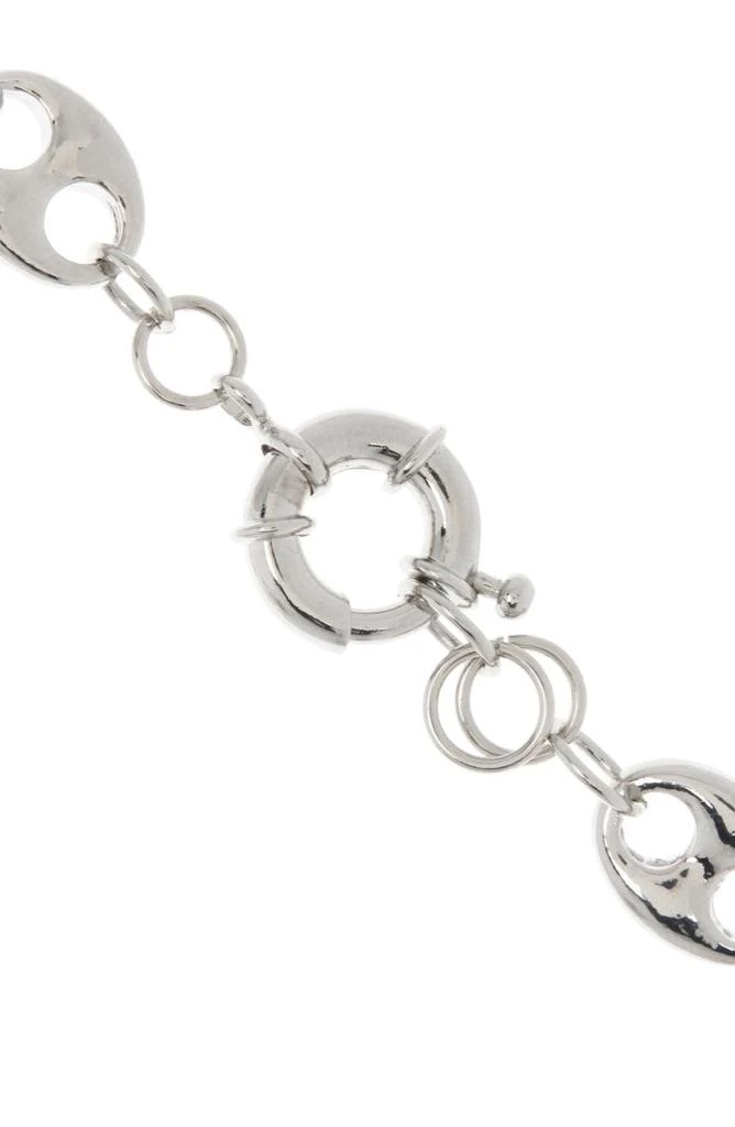 商品MESHMERISE|18K White Gold Plate Puffed Mariner Chain Necklace,价格¥755,第3张图片详细描述