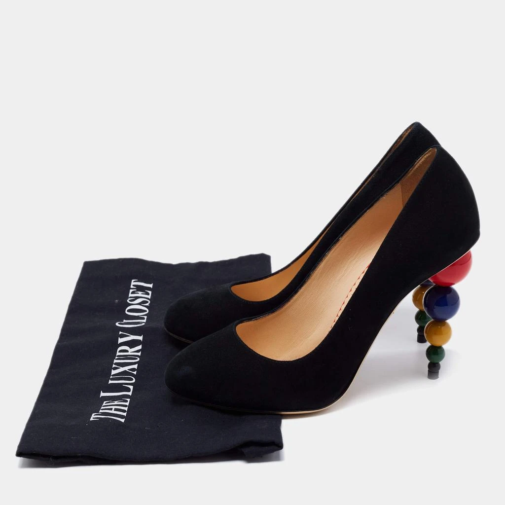 Charlotte Olympia Black Suede Mid Century Pumps Size 37.5 商品