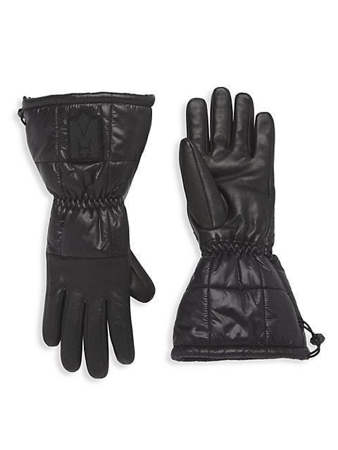 商品Mackage|Adley Reversible Mixed-Media Light Down Ski Gloves,价格¥1618,第1张图片