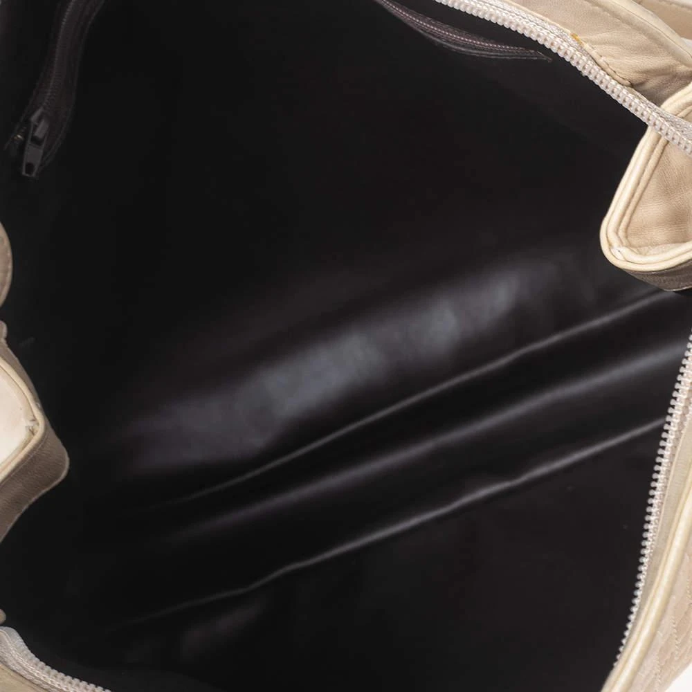 Bally Cream Quilted Leather Fringe Shoulder Bag 商品