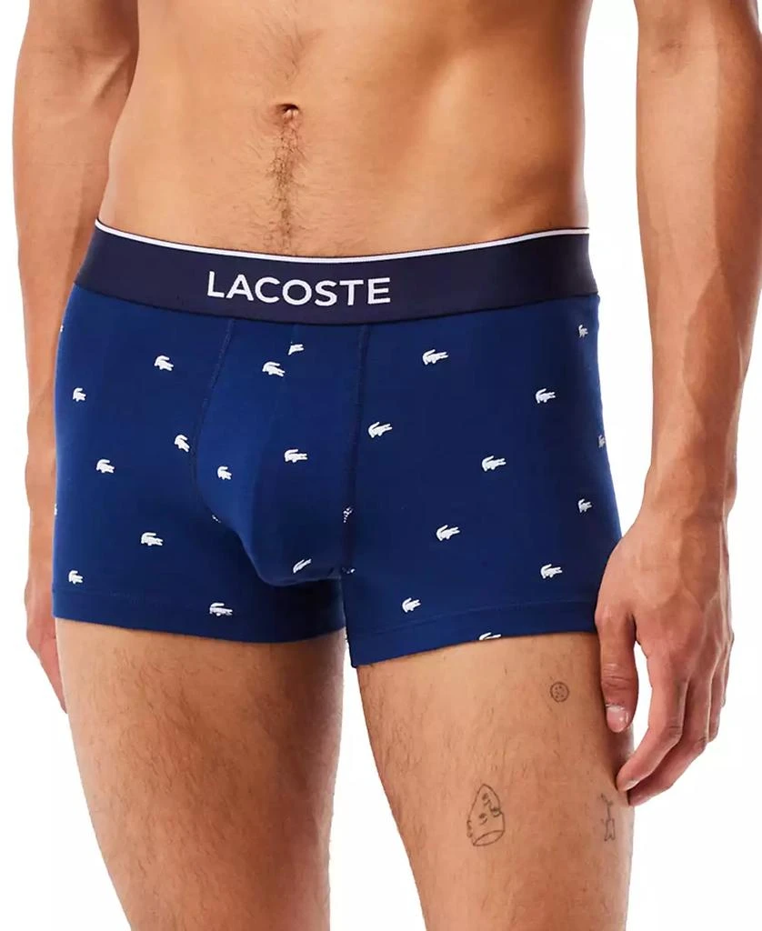 商品Lacoste|Lactose Men's 3-Pack Lifestyle All Over Print Trunks,价格¥315,第2张图片详细描述