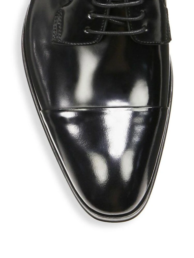 商品Paul Smith|Glossy Leather Almond Toe Dress Shoes,价格¥1863,第3张图片详细描述