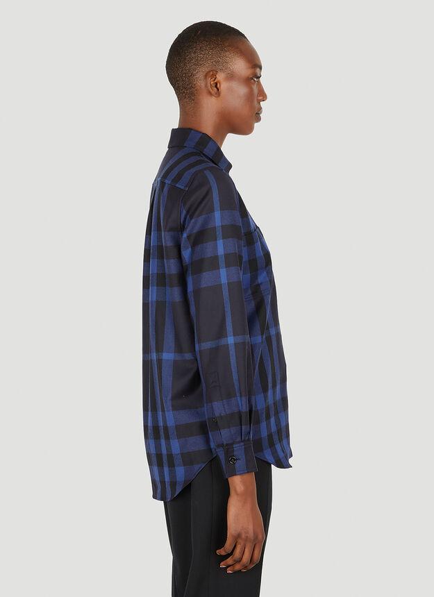 Anette Check Shirt in Blue商品第3张图片规格展示