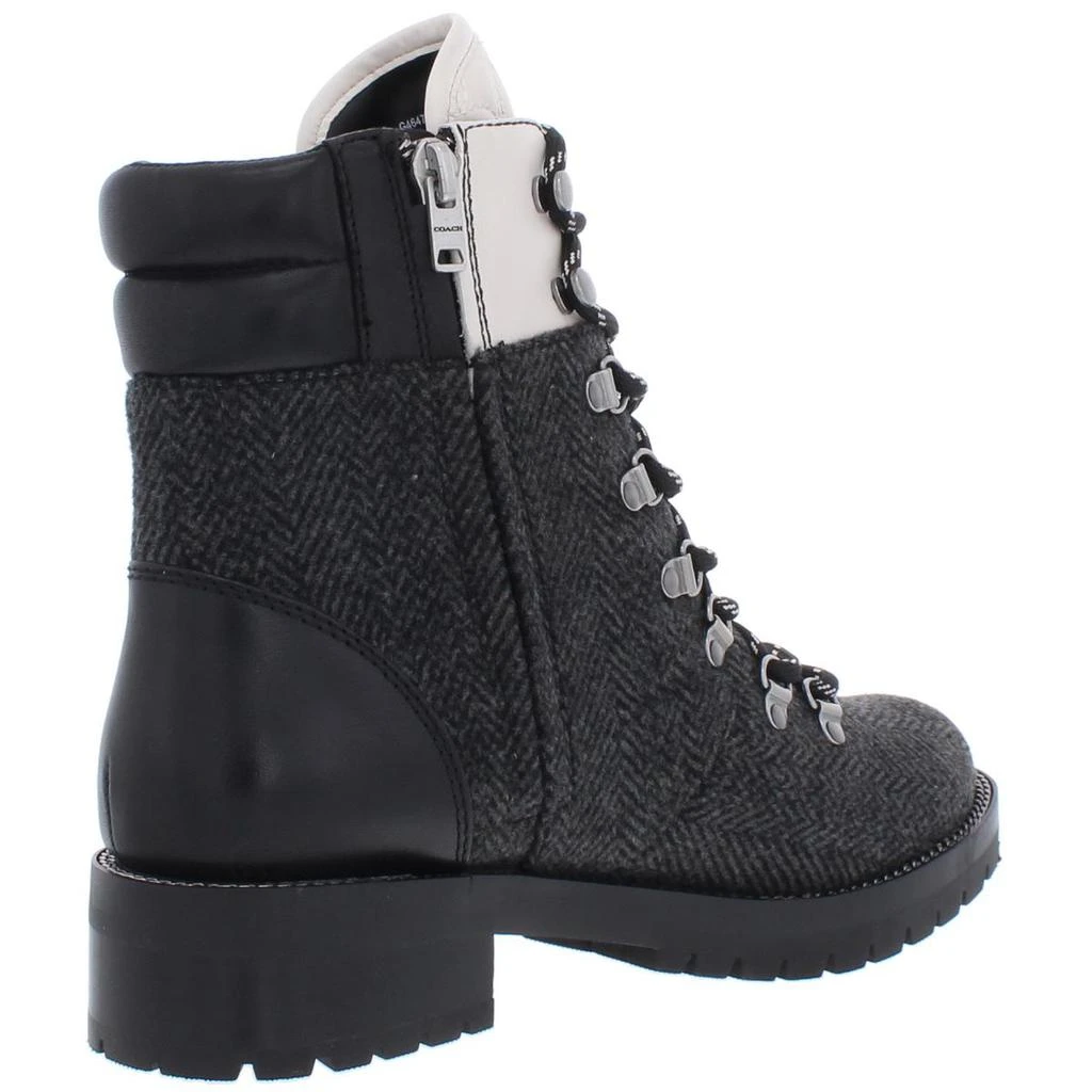 商品Coach|Coach Womens Lorren Wool Fashion Combat Boots,价格¥666,第2张图片详细描述