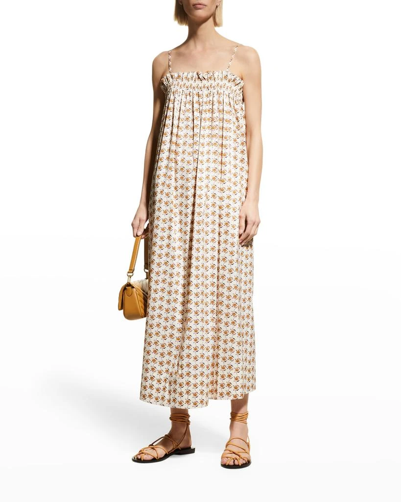 商品Tory Burch|Ruffle Top Midi Dress,价格¥1342,第3张图片详细描述