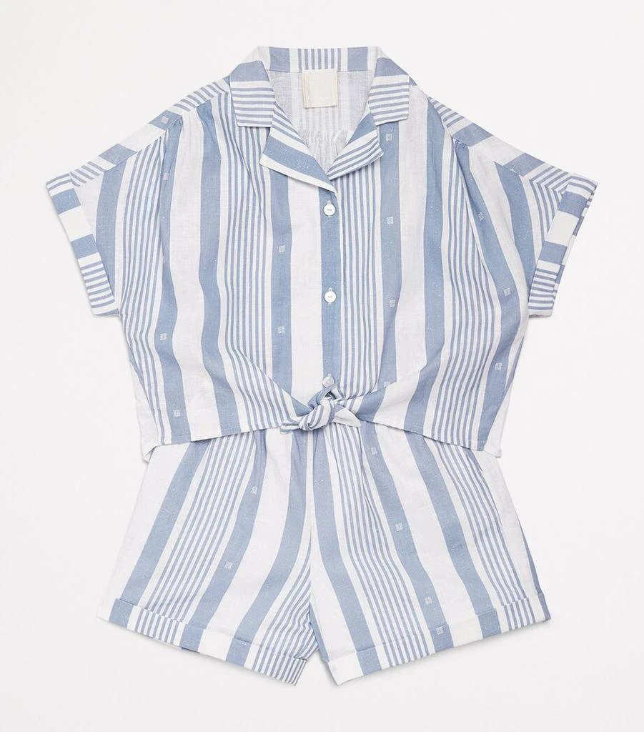 商品Givenchy|Linen-Cotton Shirt and Shorts Set (4-12+ Years),价格¥3540,第3张图片详细描述
