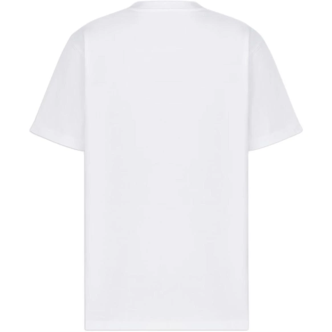 商品[国内直发] Dior|迪奥 SS22 纯色Logo刺绣休闲圆领短袖T恤 男款 白色,价格¥4598,第5张图片详细描述