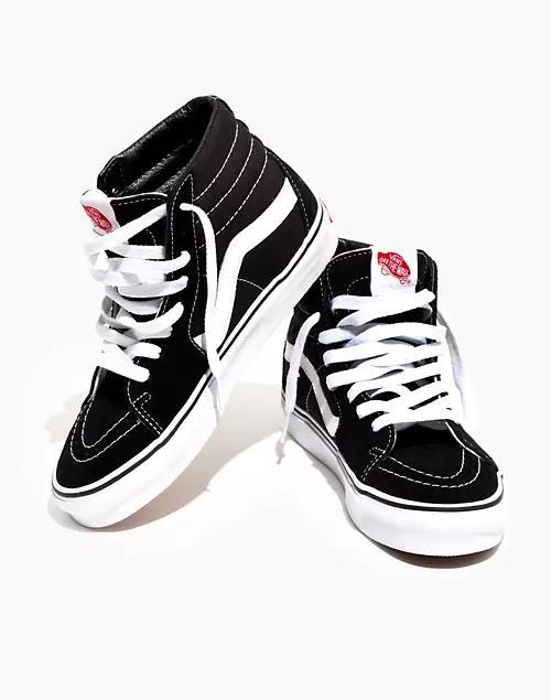 商品Vans|Unisex SK8-Hi High-Top Sneakers in Black Suede and Canvas,价格¥480,第1张图片