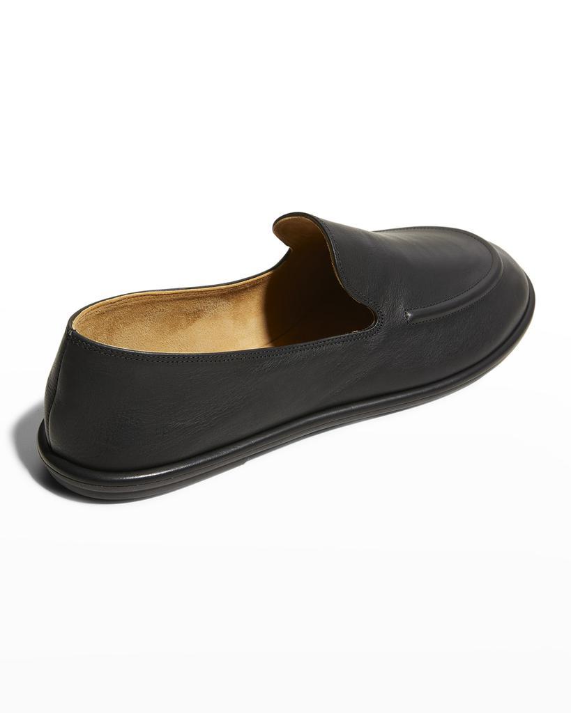 商品The Row|Canal Leather Slip-On Loafers,价格¥6585,第5张图片详细描述