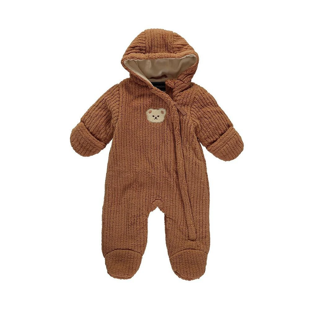 商品S Rothschild & CO|Rothschild Baby Boys Plush Teddy Bear Pram Hooded Snowsuit,价格¥162,第1张图片