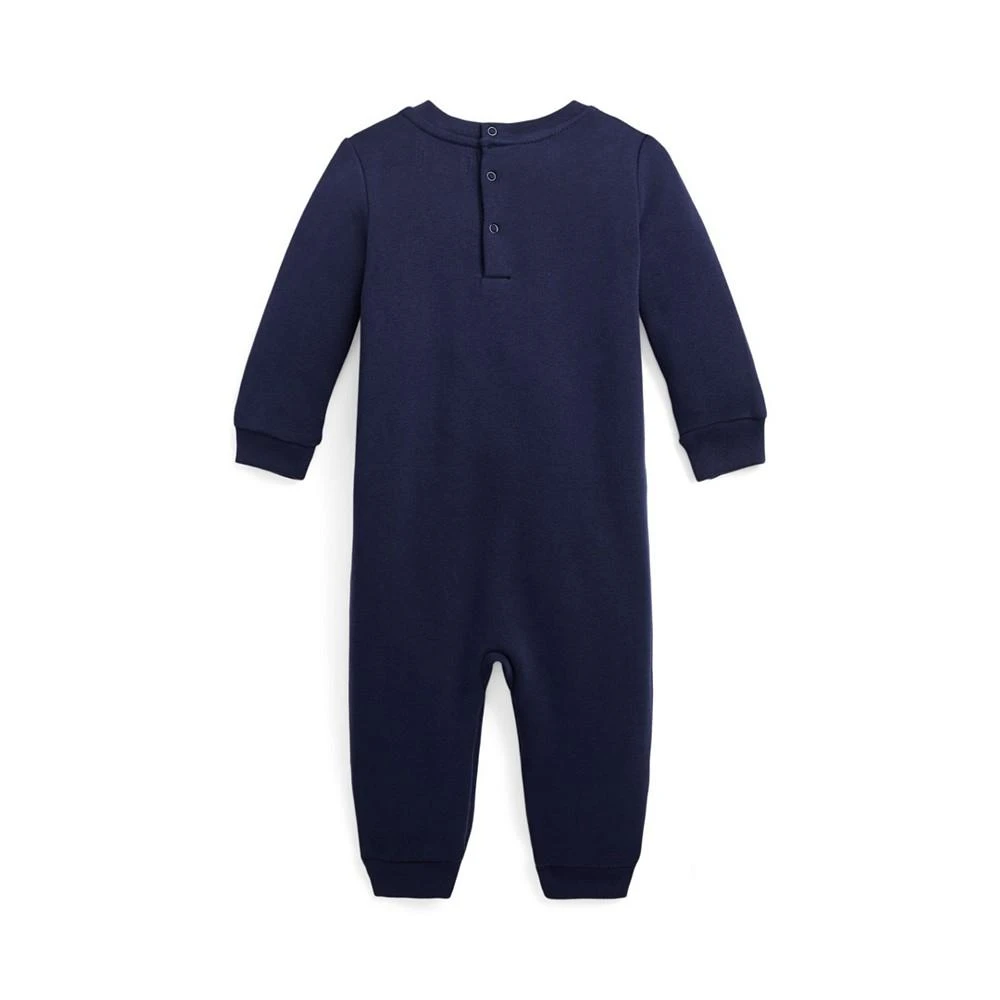 商品Ralph Lauren|Baby Boys Polo Bear Fleece Coverall One Piece,价格¥368,第2张图片详细描述