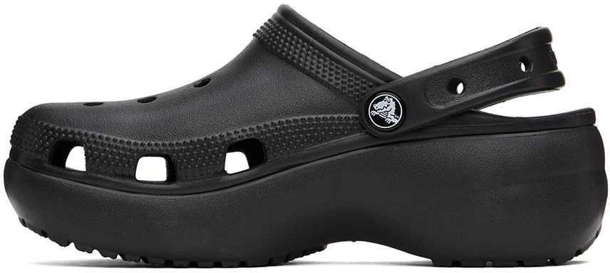 商品Crocs|Black Classic Platform Clogs,价格¥420,第3张图片详细描述