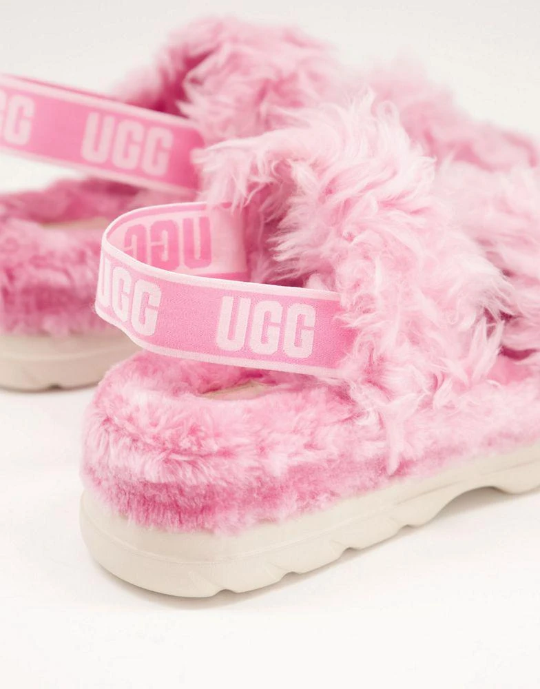 商品UGG|UGG Fluff Sugar sandals in pink - PINK,价格¥478,第4张图片详细描述