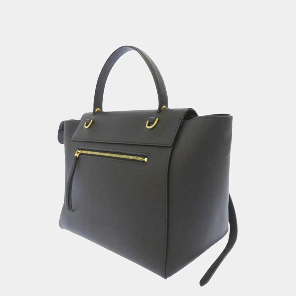 商品[二手商品] Celine|Celine Black Mini Belt Leather Satchel,价格¥14217,第2张图片详细描述