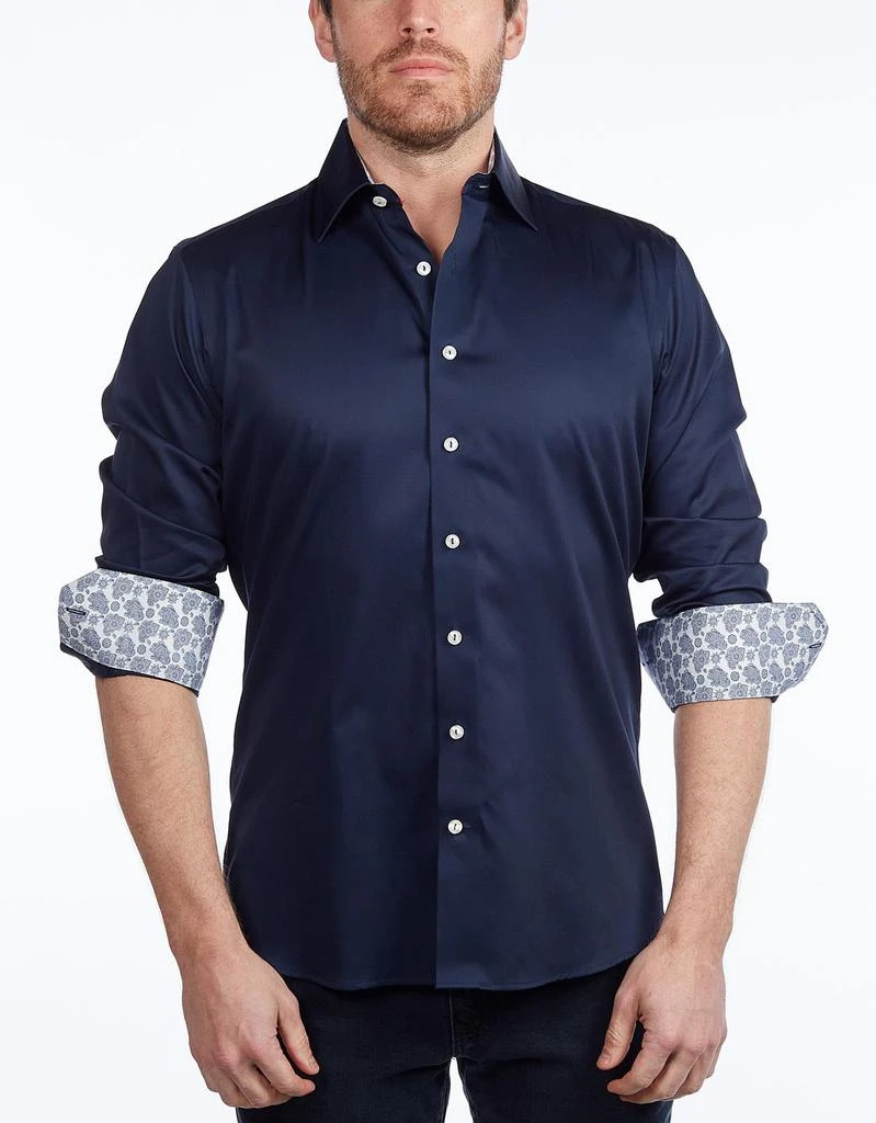 商品Levinas|Contemporary Fit Contrast Detailed Button Down,价格¥303,第1张图片