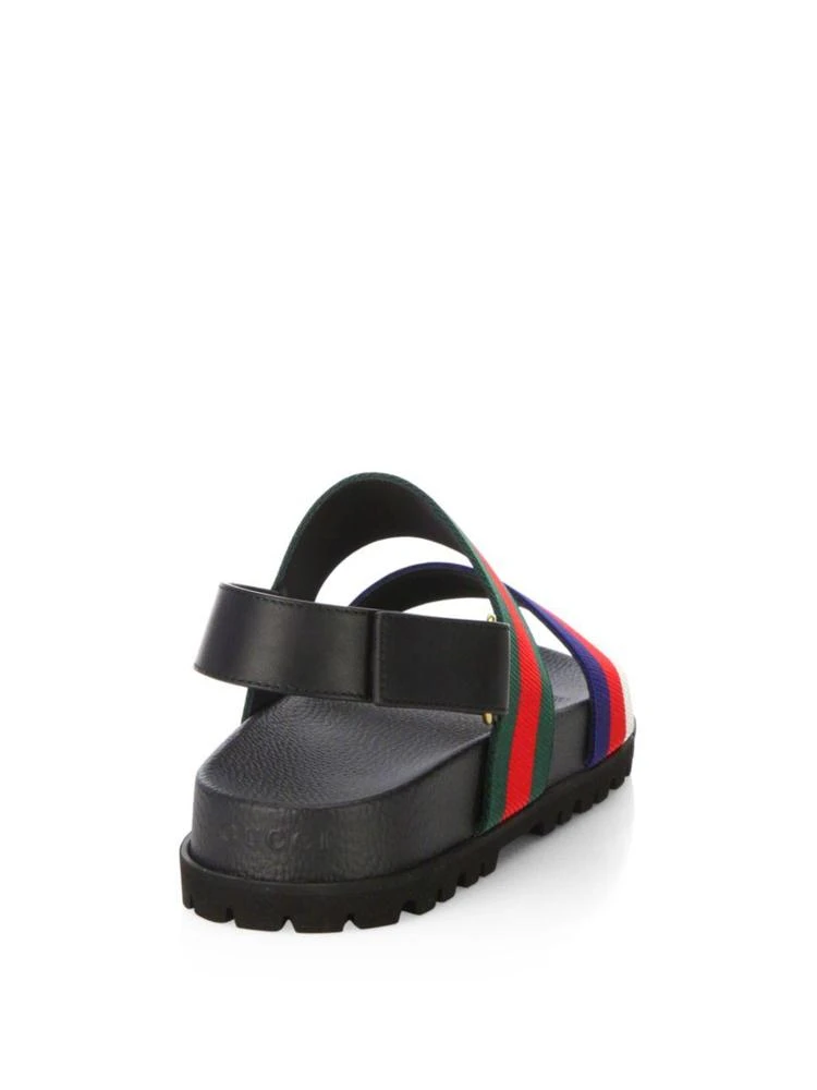 商品Gucci|Rimini Leather Double Strap Sandals,价格¥3712,第2张图片详细描述