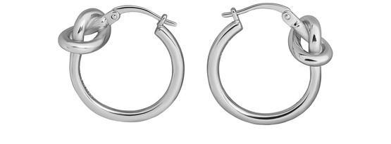 商品Celine|Knot 小号镀金黄铜圈形耳环,价格¥3844,第3张图片详细描述