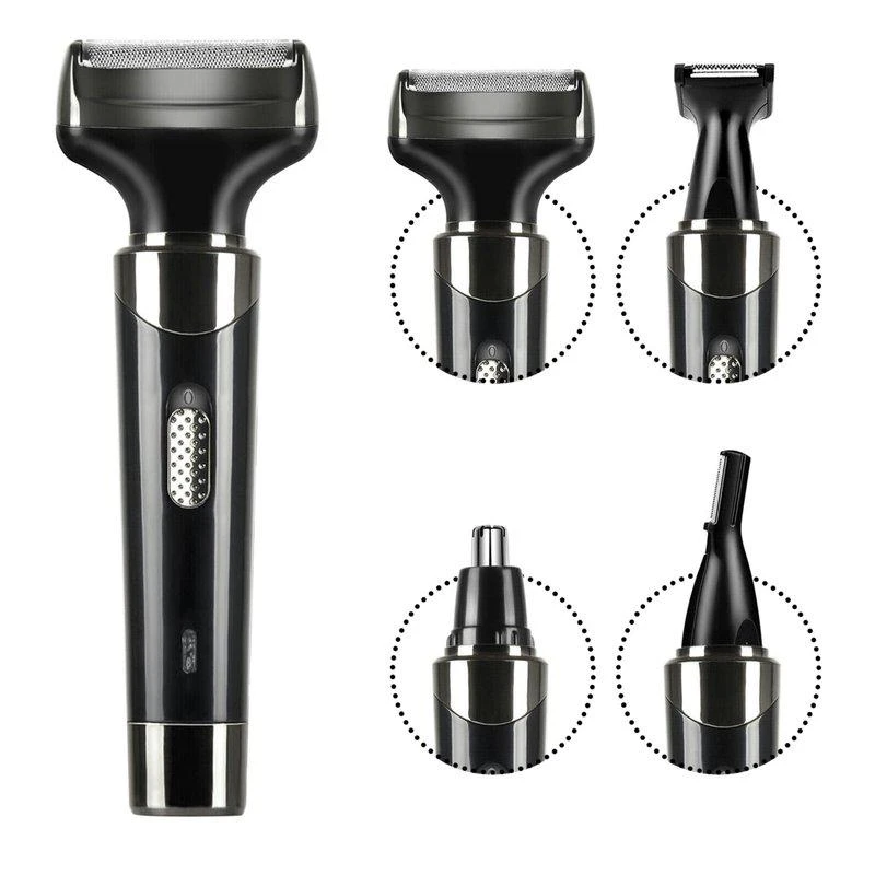 商品VYSN|4 In 1 Rechargeable Razor Hair Beard Eyebrow Ear Nose Hairs Sideburn Trimmer Clipper Painless Electric Shaver Remover For Men Women,价格¥762,第1张图片