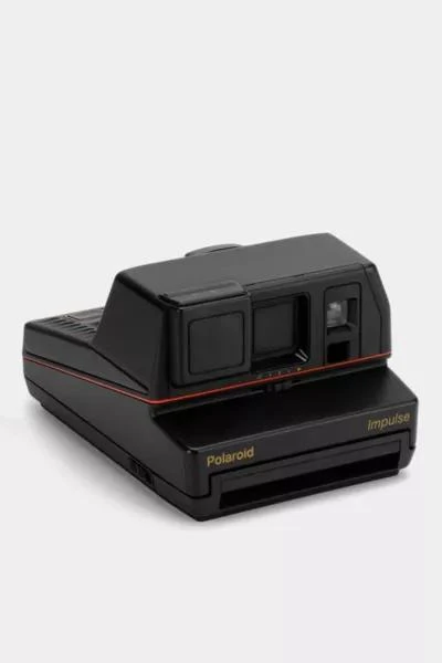 商品Polaroid|Vintage Polaroid Black Impulse 600 Instant Camera Refurbished by Retrospekt,价格¥1118,第2张图片详细描述