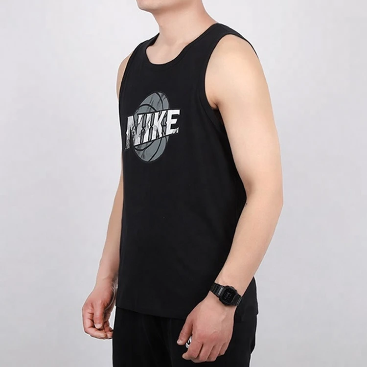 商品[国内直发] NIKE|[预售3天]篮球印花图案运动休闲速干透气无袖背心 男款 黑色,价格¥285,第5张图片详细描述