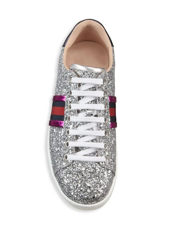 商品Gucci|Gucci - New Ace Glitter Sneakers,价格¥5023,第4张图片详细描述