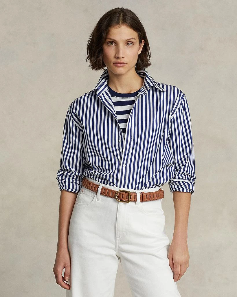 Striped Long Sleeve Cotton Shirt 商品