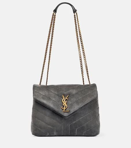 商品Yves Saint Laurent|Loulou S号绒面革单肩包,价格¥25073,第1张图片