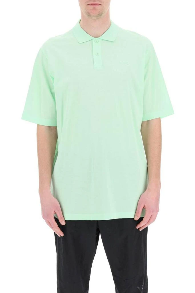 商品Y-3|Y-3 oversized polo shirt with logo,价格¥525,第2张图片详细描述