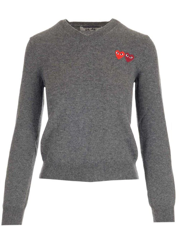 商品Comme des Garcons|Comme des Garçons Play Logo Embroidered Knitted Sweater,价格¥1321,第1张图片