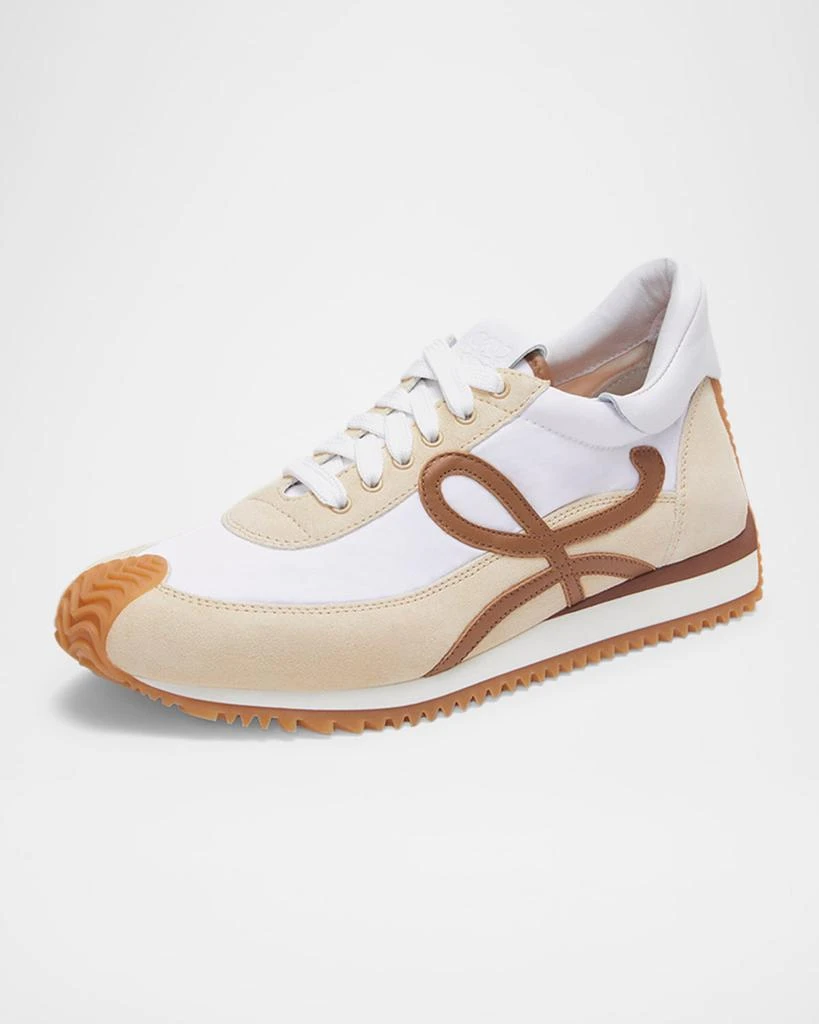 商品Loewe|Flow Runner Suede and Leather Sneakers,价格¥6836,第4张图片详细描述