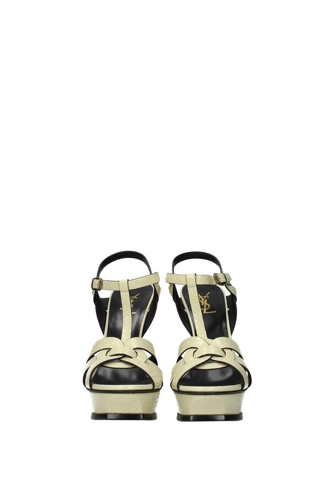 Sandals Leather Snake Beige Cream商品第3张图片规格展示